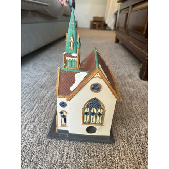 Dept  56 All Saints Corner Church.  *damaged - Picture 5 of 11